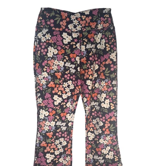 Princess Highway Size 8 Organic Cotton Floral Natalie Navy Flared Pant NWT - Picture 9 of 13